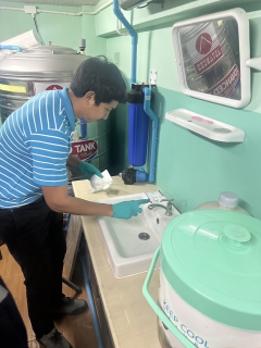 ไฟล์แนบ กปภ.สาขาบางสะพาน สานต่อโครงการ หลอมรวมใจ มอบน้ำใสสะอาดให้โรงเรียน ระยะที่ 2