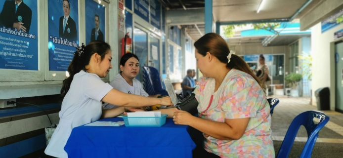 ไฟล์แนบ กปภ.สาขาสุราษฎร์ธานี ส่งเสริมสุขภาพบุคลากร ตรวจสุขภาพประจำปี ก้าวทันโรค ป้องกันภัยเงียบ