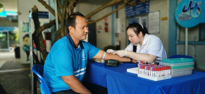 ไฟล์แนบ กปภ.สาขาสุราษฎร์ธานี ส่งเสริมสุขภาพบุคลากร ตรวจสุขภาพประจำปี ก้าวทันโรค ป้องกันภัยเงียบ