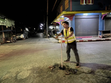 ไฟล์แนบ กปภ.สาขาหลังสวน ลงพื้นที่ทำ Step Test สำรวจหาท่อแตก-ท่อรั่ว ในพื้นที่บริเวณตำบลปากน้ำ , ตำบลแหลมทราย , ตำบลบางน้ำจืด อำเภอหลังสวน จังหวัดชุมพร