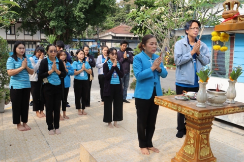 ไฟล์แนบ กปภ.สาขามหาสารคาม จัดพิธีทำบุญถวายเพลพระ เพื่อความเป็นสิริมงคล สร้างขวัญกำลังใจ ในการปฏิบัติงาน 