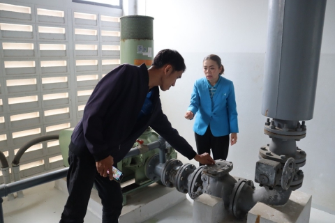 ไฟล์แนบ กปภ.สาขามหาสารคาม เตรียมความพร้อมโครงการโรงกรองน้ำสะอาด