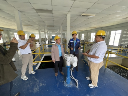 ไฟล์แนบ การประปาส่วนภูมิภาคสาขาปราณบุรี ขอต้อนรับคณะผู้บริหารและพนักงานในสังกัด บริษัท สยามเอ็นจิเนียริ่ง แอนด์ เมเนจเมนต์ จำกัด เข้าศึกษาดูงานระบบการผลิต และด้านอื่นๆ ณ สถานีผลิตน้ำเขาเสวยราชย์ อำเภอหัวหิน จังหวัดประจวบคีรีขันธ์ 