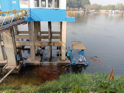 ไฟล์แนบ กปภ.สาขากาญจนบุรี ทำกิจกรรม 5ส. บริเวณริมตลิ่งและแหล่งน้ำ โรงสูบน้ำแรงต่ำ สถานีผลิตน้ำแม่ข่ายกาญจนบุรี