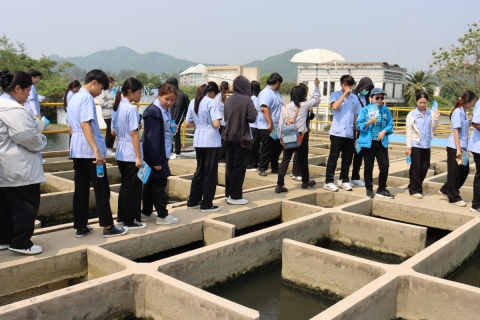 ไฟล์แนบ กปภ.สาขาชลบุรี (พ) ต้อนรับคณะนักศึกษา มหาวิทยาลัยบูรพา ศึกษาดูงานระบบผลิต สถานีผลิตน้ำบางพระ 1