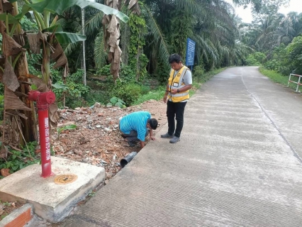 ไฟล์แนบ การประปาส่วนภูมิภาคสาขาอ่าวลึก ลงพื้นที่ออกสำรวจค้นหาท่อแตก  รั่ว