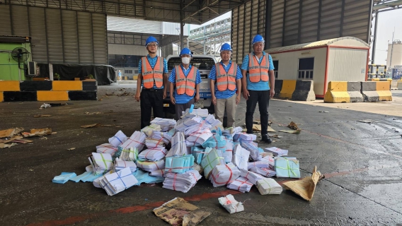 ไฟล์แนบ กปภ.สาขาบ้านโป่งจัดกิจกรรมจัดการขยะอย่างมีประสิทธิภาพ ทำลายเอกสารเก่า นำสู่กระบวนการรีไซเคิล แลกเปลี่ยนเป็นกระดาษใหม่ ปี 2568