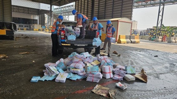 ไฟล์แนบ กปภ.สาขาบ้านโป่งจัดกิจกรรมจัดการขยะอย่างมีประสิทธิภาพ ทำลายเอกสารเก่า นำสู่กระบวนการรีไซเคิล แลกเปลี่ยนเป็นกระดาษใหม่ ปี 2568