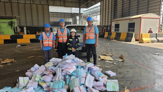 ไฟล์แนบ กปภ.สาขาบ้านโป่งจัดกิจกรรมจัดการขยะอย่างมีประสิทธิภาพ ทำลายเอกสารเก่า นำสู่กระบวนการรีไซเคิล แลกเปลี่ยนเป็นกระดาษใหม่ ปี 2568