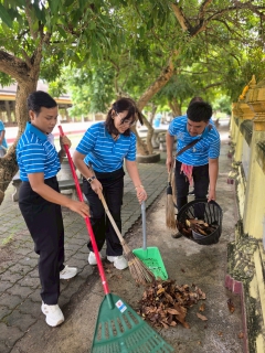ไฟล์แนบ การประปาส่วนภูมิภาคสาขาพัทลุงจัดกิจกรรมจิตอาสาบำเพ็ญสาธารณประโยชน์ เนื่องในวันข้าราชการพลเรือน พ.ศ. 2568 ณ วัดประดู่หอม อำเภอเมืองพัทลุง จังหวัดพัทลุง