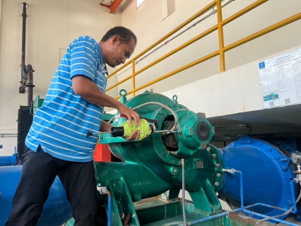 ไฟล์แนบ กปภ.สาขามหาสารคาม ดำเนินการตรวจเช็คเครื่องสูบน้ำ เพื่อเพิ่มประสิทธิภาพการจ่ายน้ำ เตรียมความพร้อมในช่วงเทศกาลสงกรานต์