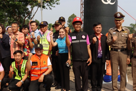 ไฟล์แนบ กปภ.สาขามหาสารคาม เข้าร่วมพิธีเปิดศูนย์ปฏิบัติการป้องกันและลดอุบัติเหตุทางถนนช่วงเทศกาลสงกรานต์ ปี 2568 ภายใต้ชื่อการรณรงค์ ขับขี่ปลอดภัย เมืองไทย ไร้อุบัติเหตุ