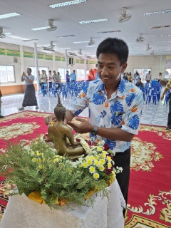 ไฟล์แนบ การประปาส่วนภูมิภาคสาขาท่าแซะ เข้าร่วมกิจกรรมงานสงกรานต์สืบสานวัฒนธรรมไทย รดน้ำขอพร นายอำเภอท่าแซะ
