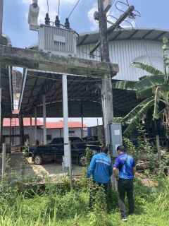 ไฟล์แนบ กรค.6 ลงพื้นที่ตรวจสอบหม้อแปลงไฟฟ้า กปภ.สาขาโพนทอง
