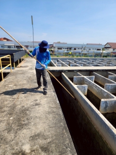 ไฟล์แนบ การประปาส่วนภูมิภาคสาขาบ้านโป่ง ดำเนินการล้างถังตกตะกอนสถานีผลิตน้ำปลักแรด ประจำเดือน เมษายน  2568