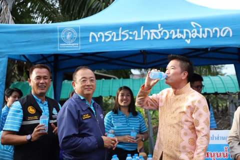ไฟล์แนบ การประปาส่วนภูมิภาคสาขาท้ายเหมืองเข้าร่วมต้อนรับนางสาวซาบีดา ไทยเศรษฐ์ รัฐมนตรีช่วยว่าการกระทรวงมหาดไทย ประธานเปิดงานเมาลิดกลางตำบลหล่อยูง 