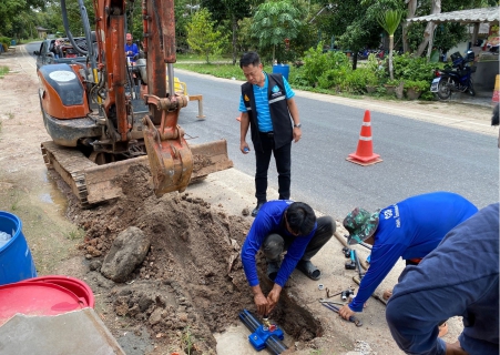 ไฟล์แนบ "ขอปุ๊บ ติดปั๊บ รับทันทีของที่ระลึก" กปภ.สาขาเวียงสระ ลงพื้นที่รับคำร้องขอติดตั้งมิเตอร์ประปานอกสถานที่ ณ หน่วยบริการอำเภอบ้านนาสาร