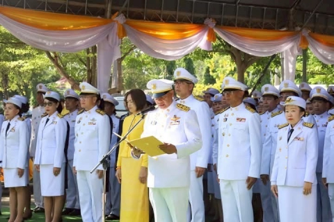 ไฟล์แนบ กปภ.สาขาประจวบคีรีขันธ์ เข้าร่วมงานรัฐพิธีวันที่ระลึกคล้ายวันสวรรคตสมเด็จพระนเรศวรมหาราช ประจำปี 2568