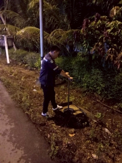 ไฟล์แนบ การประปาส่วนภูมิภาคสาขาทุ่งสง ดำเนินกิจกรรมโครงการ Step Test Leak รั่ว ไม่หลีกเลี่ยง ปี 2568 ตามนโยบายลดน้ำสูญเสีย ณ บ้านคลองจัง จังหวัดนครศรีธรรมราช