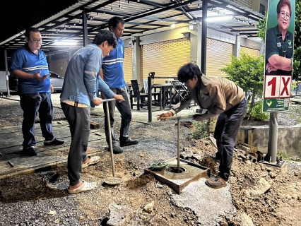 ไฟล์แนบ กปภ.สาขากาญจนดิษฐ์ ลงพื้นที่สำรวจเพื่อค้นหาท่อแตก-รั่ว โดยวิธี Step test ในพื้นที่ DMA-09-02 บริเวณตลาดดอนสัก ต.ดอนสัก อ.ดอนสัก จ.สุราษฎร์ธานี