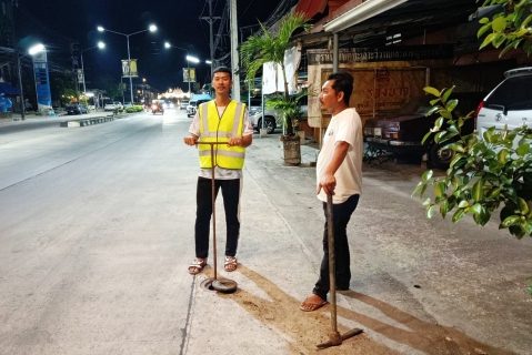 ไฟล์แนบ กปภ.สาขาระนอง ลงพื้นที่ค้นหาท่อรั่วตามโครงการ Step Test Day SEASON 2 ปี 2568
