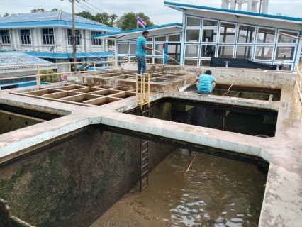 ไฟล์แนบ กปภ.สาขากาญจนบุรี ทำกิจกรรมล้างถังตกตะกอน และกิจกรรม 5ส. โรงกรองน้ำขนาด 160 ลบ.ม./ชม. สถานีผลิตน้ำแม่ข่ายกาญจนบุรี