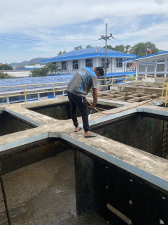 ไฟล์แนบ กปภ.สาขากาญจนบุรี ทำกิจกรรมล้างถังตกตะกอน และกิจกรรม 5ส. โรงกรองน้ำขนาด 160 ลบ.ม./ชม. สถานีผลิตน้ำแม่ข่ายกาญจนบุรี