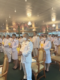 ไฟล์แนบ กปภ.สาขาสามพราน ร่วมพิธีถวายเครื่องราชสักการะและวางพานพุ่ม และพิธีจุดเทียนถวายพระพรชัยมงคล เฉลิมพระเกียรติสมเด็จพระนางเจ้าสุทิดา พัชรสุธาพิมลลักษณ  พระบรมราชินี เนื่องในโอกาสวันเฉลิมพระชนมพรรษา 3 มิถุนายน 2568