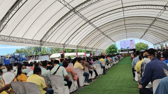 ไฟล์แนบ กปภ. สาขาเลาขวัญ  ร่วมให้การต้อนรับนายกรัฐมนตรี และคณะลงพื้นที่ตรวจราชการ  โครงการจัดหาน้ำบาดาลขนาดใหญ่แก้ปัญหาภัยแล้งอันเนื่องมาจากพระราชดำริ บ้านปากชัดหนองบัว หมู่ที่ 2 ตำบลหนองฝ้าย อำเภอเลาขวัญ จังหวัดกาญจนบุรี