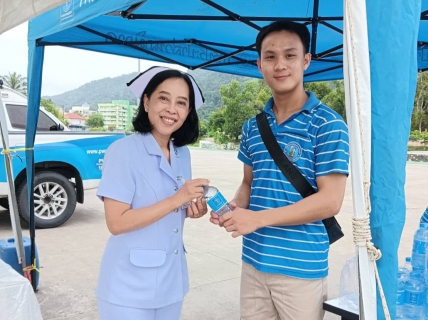 ไฟล์แนบ การประปาส่วนภูมิภาคสาขาระนอง สนับสนุนน้ำดื่มบรรจุขวด กปภ.และเข้าร่วมกิจกรรมเฉลิมพระเกียรติสมเด็จพระนางเจ้าฯ พระบรมราชินี เนื่องในโอกาสวันเฉลิมพระชนมพรรษา 3 มิถุนายน 2568