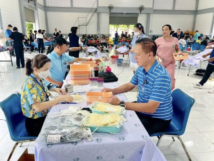 ไฟล์แนบ กปภ.สาขาคลองใหญ่ เข้าร่วมกิจกรรมบริจาคโลหิต พร้อมสนับสนุนน้ำดื่มบรรจุขวดตราสัญลักษณ์ กปภ. ให้กับ ที่ว่าการอำเภอคลองใหญ่