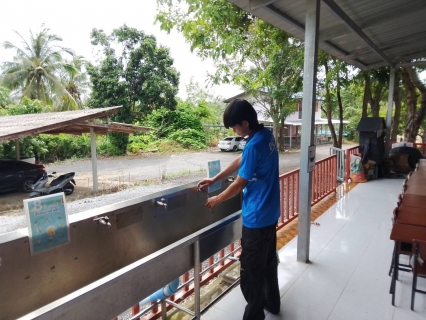ไฟล์แนบ กปภ.สาขาบางสะพาน ลงพื้นที่ตรวจสอบคุณภาพน้ำและร่วมทำความสะอาดถังเก็บน้ำฝน  ณ โรงเรียนบ้านเขามัน ต.ชัยเกษม อ.บางสะพาน จ.ประจวบคีรีขันธ์