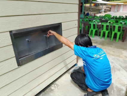ไฟล์แนบ กปภ.สาขาบางสะพาน ลงพื้นที่ตรวจสอบคุณภาพน้ำและร่วมทำความสะอาดถังเก็บน้ำฝน  ณ โรงเรียนบ้านเขามัน ต.ชัยเกษม อ.บางสะพาน จ.ประจวบคีรีขันธ์