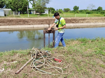 ไฟล์แนบ กปภ.สาขาสมุทรสาคร (พ) ดำเนินการกำจัดเศษขยะและวัชพืช บริเวณท่อทางดูดปั๊มบ่อยืม สถานีผลิตน้ำโพธาราม