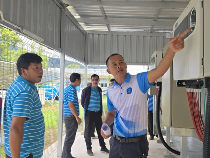 ไฟล์แนบ กปภ.สาขาภูเก็ต ต้อนรับคณะศึกษาดูงานระบบผลิตไฟฟ้าจากพลังงานแสงอาทิตย์ (Solar Rooftop)