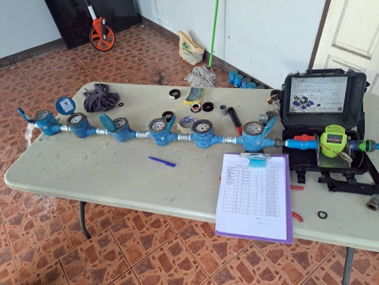 ไฟล์แนบ กปภ.สาขาเพชรบูรณ์ ดำเนินการทดสอบความปกติของมาตรวัดน้ำ