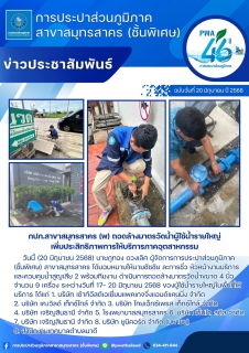 ไฟล์แนบ กปภ.สาขาสมุทรสาคร (พ) ถอดล้างมาตรวัดน้ำผู้ใช้น้ำรายใหญ่ ยกระดับบริการภาคอุตสาหกรรม