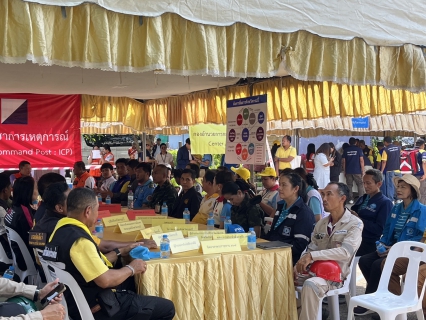 ไฟล์แนบ การประปาส่วนภูมิภาคสาขากระบี่ เข้าร่วมการฝึกซ้อมป้องกันและบรรเทาสาธารณภัยกรณีสึนามิและสนับสนุนน้ำดื่มบรรจุขวดตราสัญลักษณ์ กปภ. ณ โรงเรียนบ้านคลองแห้ง ม.5 ตำบลอ่าวนาง อำเภอเมือง จังหวัดกระบี่