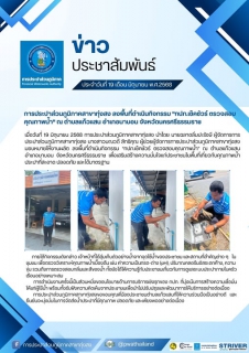 ไฟล์แนบ การประปาส่วนภูมิภาคสาขาทุ่งสง ลงพื้นที่ดำเนินกิจกรรม "กปภ.เช็คชัวร์ ตรวจสอบคุณภาพน้ำ" ณ ตำบลแก้วแสน อำเภอนาบอน จังหวัดนครศรีธรรมราช