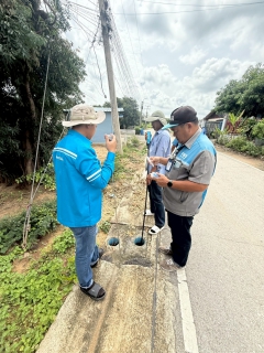ไฟล์แนบ กปภ.สาขาท่ามะกาลงพื้นที่สำรวจหาท่อแตกท่อรั่ว