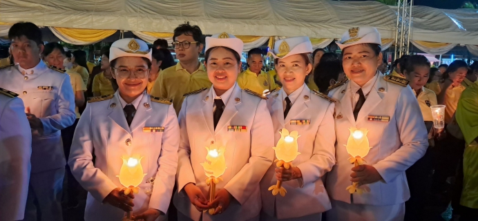 ไฟล์แนบ กปภ.ข.1  เข้าร่วมพิธีถวายเครื่องราชสักการะ วางพานพุ่ม และพิธีจุดเทียนถวายพระพรชัยมงคล งานเฉลิมพระเกียรติพระบาทสมเด็จพระเจ้าอยู่หัว เนื่องในโอกาสวันเฉลิมพระชนมพรรษา 28 กรกฎาคม 2568