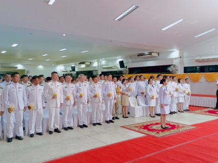 ไฟล์แนบ กปภ.สาขาท่ามะกา ร่วมพิธีถวายเครื่องราชสักการะและวางพานพุ่ม และพิธีจุดเทียนถวายพระพรชัย กิจกรรมเฉลิมพระเกียรติพระบาทสมเด็จพระเจ้าอยู่หัวฯ เนื่องในโอกาสวันเฉลิมพระชนมพรรษา 28 กรกฎาคม 2568