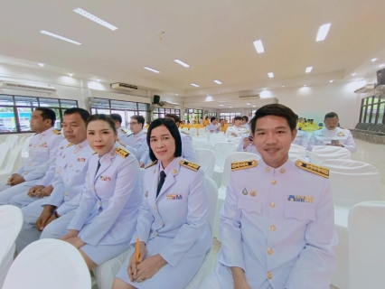 ไฟล์แนบ กปภ.สาขาท่ามะกา ร่วมพิธีถวายเครื่องราชสักการะและวางพานพุ่ม และพิธีจุดเทียนถวายพระพรชัย กิจกรรมเฉลิมพระเกียรติพระบาทสมเด็จพระเจ้าอยู่หัวฯ เนื่องในโอกาสวันเฉลิมพระชนมพรรษา 28 กรกฎาคม 2568