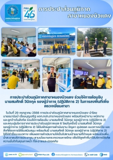 ไฟล์แนบ การประปาส่วนภูมิภาคสาขาหนองบัวแดง ร่วมให้การต้อนรับ นายสมศักดิ์ วินิจกุล รองผู้ว่าการ (ปฏิบัติการ 2) ในการลงพื้นที่เพื่อตรวจเยี่ยมสาขา