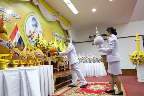 ไฟล์แนบ กปภ.สาขารังสิต(พ) ร่วมพิธีถวายเครื่องราชสักการะและวางพานพุ่ม และพิธีจุดเทียนถวายพระพรชัยมงคล พระบาทสมเด็จพระเจ้าอยู่หัว เนื่องในโอกาสวันเฉลิมพระชนมพรรษา 28 กรกฎาคม 2568