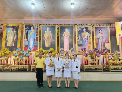 ไฟล์แนบ กปภ.สาขาสามพราน เข้าร่วมพิธีเจริญพระพุทธมนต์ถวายพระพรชัยมงคลแด่พระบาทสมเด็จพระเจ้าอยู่หัวและถวายเครื่องราชสักการะและวางพานพุ่มและพิธีจุดเทียนถวายพระพรชัยมงคล  เนื่องในโอกาสวันเฉลิมพระชนมพรรษา พระบาทสมเด็จพระเจ้าอยู่หัว 28 กรกฎาคม 2568