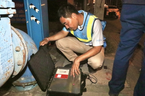 ไฟล์แนบ กปภ.สาขาสมุทรสาคร (พ) ลงพื้นที่ดำเนินการ Step Test ค้นหาท่อแตก-ท่อรั่ว บริเวณ DMA-18-คลองนา 2