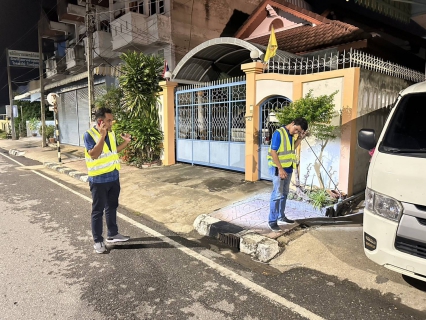 ไฟล์แนบ กปภ.สาขาท่ามะกาลงพื้นที่สำรวจหาท่อแตกท่อรั่ว