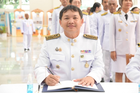 ไฟล์แนบ กปภ.สาขานราธิวาส ร่วมพิธีเจริญพระพุทธมนต์และทำบุญตักบาตรถวายเป็นพระราชกุศล ร่วมลงนามถวายพระพร และร่วมถวายเครื่องราชสักการะ - จุดเทียนถวายพระพรชัยมงคล เนื่องในโอกาสวันเฉลิมพระชนมพรรษา สมเด็จพระนางเจ้าสิริกิติ์ พระบรมราชินีนาถ พระบรมราชชนนีพันปีหลวง 12 สิงหาคม 2568