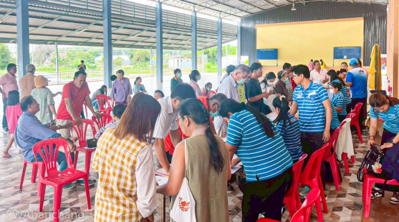 ไฟล์แนบ กปภ.สาขาบ้านฉาง ลงพื้นบริการประชาชน รับคำร้องใช้น้ำประปาในโครงการรับโอนกิจการประปาจาก อบต.พนานิคม